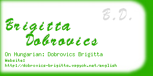 brigitta dobrovics business card